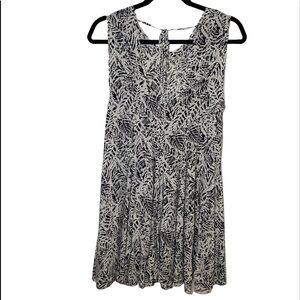 Ecote Black and White Boho‎ Pattern Sundress